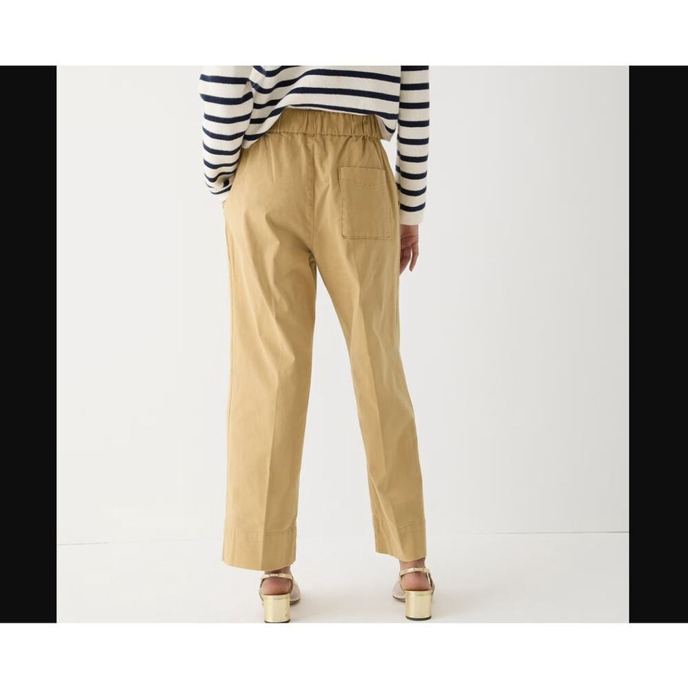 (NWOT) J. Crew Astrid Wide-Leg Chino Pull-On Pants | Honey Brown – XXS - Picture 3 of 7